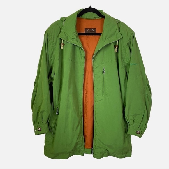 Bogner Green Casual Zip Front Jacket With Hidden Hood - Picture 1 of 10